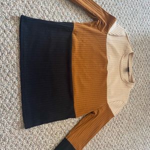 SHEIN long sleeve multi coloured shirt.